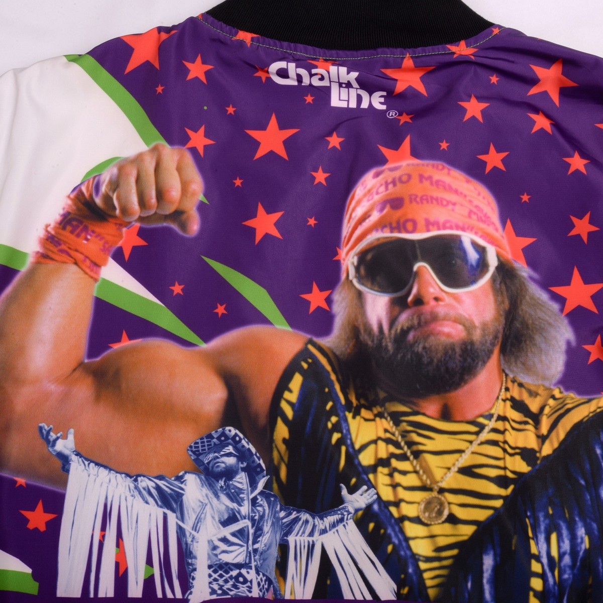 Chalk Line Macho Man Randy Savage Satin Jacket Men's Small *FLAWED