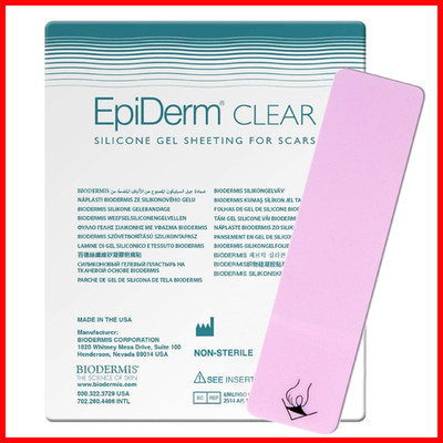Biodermis Epiderm Silicone Gel Strips - Silicone Tape For Scar Care - C Section