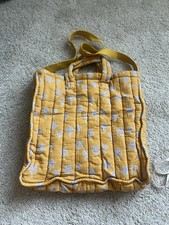 Zara Yellow Floral Print Quilted Shoulder Bag...