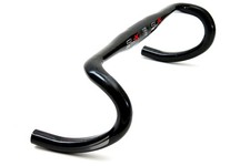 FSA Full Speed Ahead SL-K manubrio compatto a goccia in fibra di carbonio 31,8 mm 40 cm nero