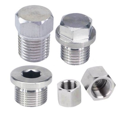 Metric BSPP BSPT NPT Thread 304 Stainless Hex Socket Countersunk End Plug