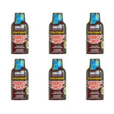 6 Kirkland Extra Strength Energy Shots 2oz Each 230mg Caffeine Compare 5 Hour