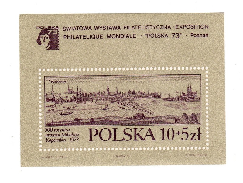 POLAND (1973) WORLD POSTAGE STAMP EXPO - POLSKA '73 - Souvenir Sheet (MNH) 1