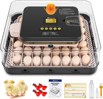 56 Egg Incubator for Hatching Eggs with Automatic Egg Turning and Auto Humidifi