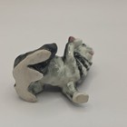Vintage Gray Tabby Cat Figurine Raised Paw Marked "Japan" Black/Gray/White — photo 2