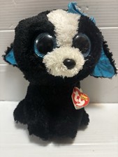 Ty Beanie Boos TRACEY the Dog w/ Glitter Eyes 9" Beanbag Plush w/ Tag Fast Ship