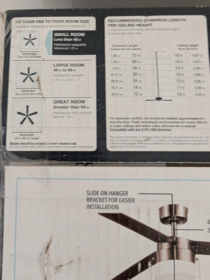 Hampton Bay 44 inch Indoor Ceiling Fan - Image 4 of 4