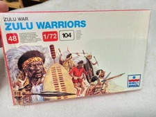 Esci Zulu Warrior Plastic Soldier Figures 1/72 #213