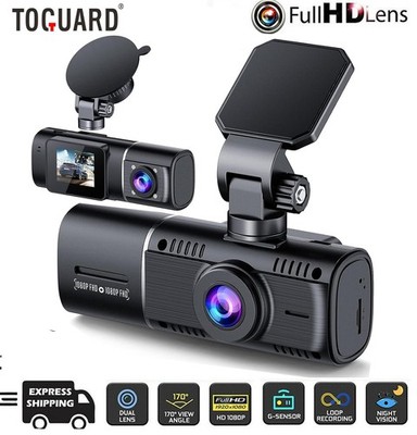 TOGUARD FHD Front and Inside Dual 1080P Dash Cam Night Vision Car Camera Taxi