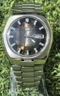 Vintage Seiko 5 Automatic 6119-8570 Brown Sunburst Dial Faceted Crystal 39mm
