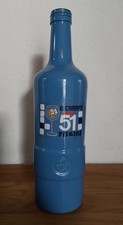 Sammlerflasche Carafe 51 Piscine, Frankreich, blaues Glas