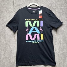 Formula 1 Miami GP 2022 T-Shirt Black Men’s Small F1 Racing Graphic Tee