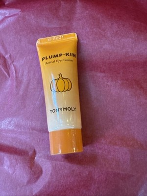 TONYMOLY Plump-kin Retinol Eye Cream 10ml Travel   Pumpkin, Hydrating, K-Beauty