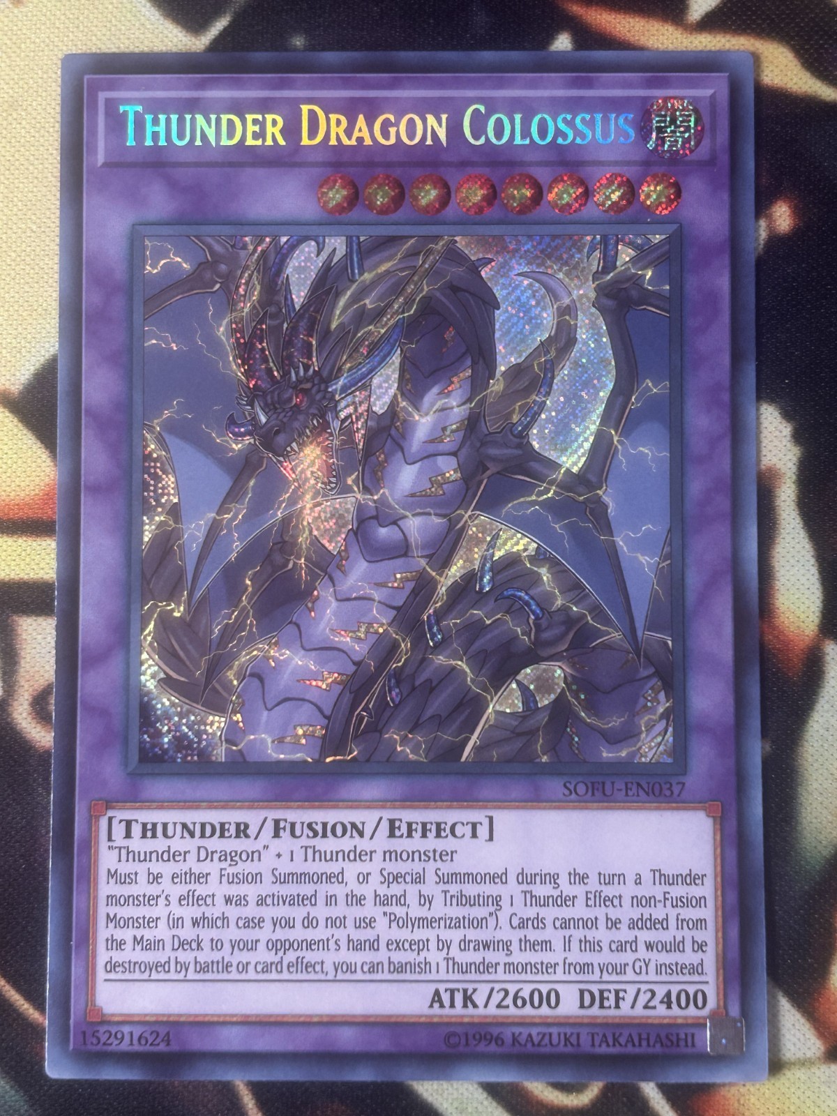 Yugioh: Thunder Dragon Colossus - SOFU-EN037 - Secret Rare - Unlimited - LP