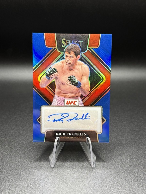 2022 Panini Select UFC - RICH FRANKLIN Signatures BLUE Prizm /49 (AU) 2005 CHAMP