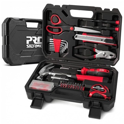 93-Piece Tool Kit, Basic Household Repair Tool Set with Toolbox Storage Case,...
