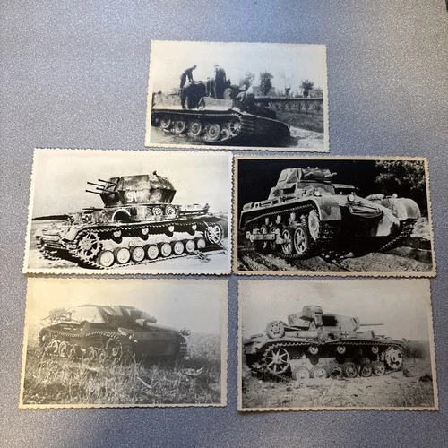 GERMAN MILITARY PHOTO WW2 TANKS BATTLEFIED