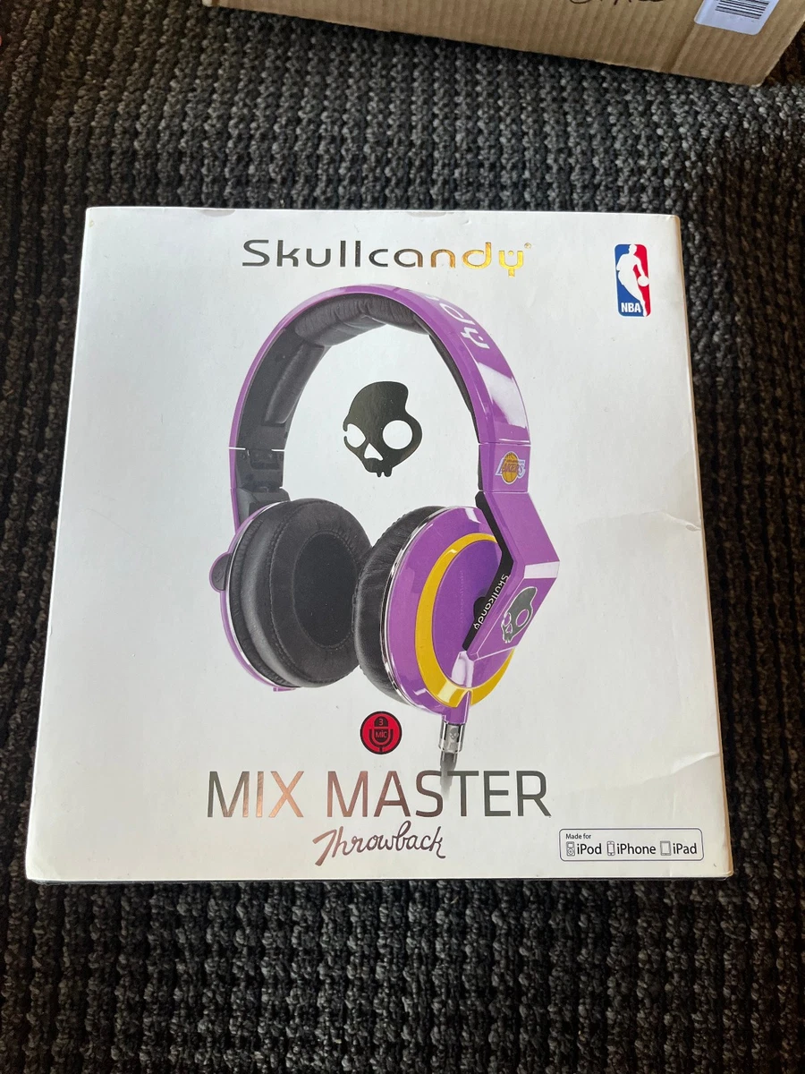 Skullcandy ヘッドホン MIX MASTER LA Lakers Skullcandy NBA LAKERS Mix Master Throwback Headphones/ RARE Purple