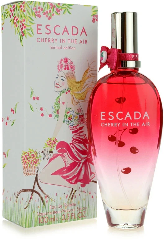 (RARE) ESCADA CHERRY IN THE AIR 100ML / 3,3OZ Eau de Toilette NEUF/ NEW, SEALED - Photo 1/3
