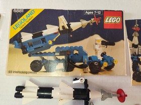 LEGO Space: Lunar Rocket Launcher (6881) 100% Complete With Partial Box