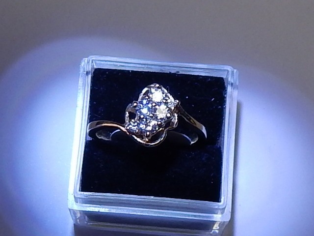 14KY GOLD .27CTS TWGT NATURAL DIAMOND RING