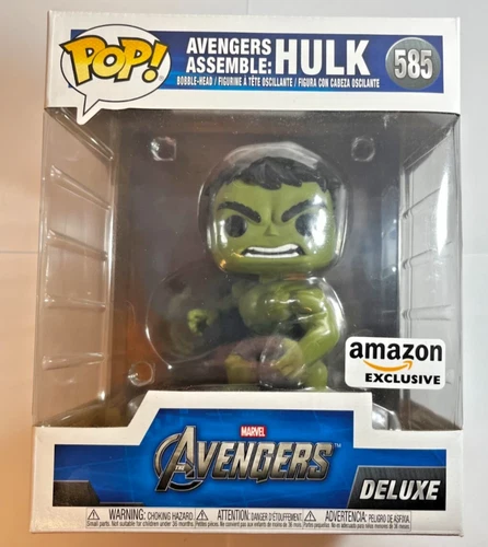 **FREE SHIPPING** Funko Pop Avengers Assemble: Hulk # 585 Deluxe Big Bobble-Head