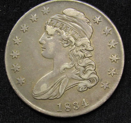 1834 Capped Bust Half Dollar Coin B