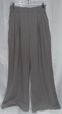 Halara Flex Women s Small High Waisted Wide Leg Waffle Work Pants Grey