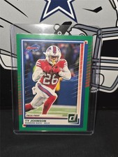 2025 Panini Donruss - Ty Johnson #140 Press Proof Green