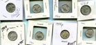 1944 P MERCURY HEAD SILVER DIME 7 COIN LOT BU CH BU 8859T