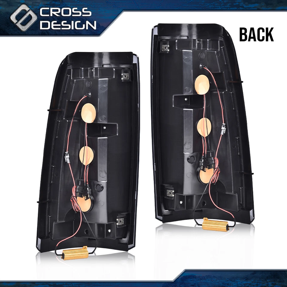 Luces traseras de tubo LED para Chevy Silverado 1500/GMC Sierra 99-02 lámparas de freno Foto 2 de 4