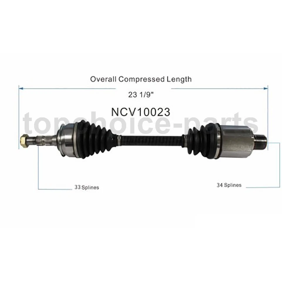 1 eje CV delantero derecho del lado del pasajero para Chevrolet Cruze 2011 2012 Foto 4 de 4