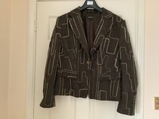 Vintage ladies Claudia Strater brown wool blend jacket -  lined approx size 16