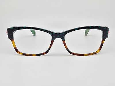 【美品】MATUSE THE 2103 タッパー　サイズL La Matta LM3144 Col. 3 Green Tortoise Eyeglasses Frame w/ Case