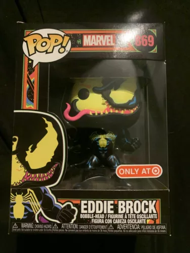 Funko POP Marvel Eddie Brock #869 Black Light Target Exclusive
