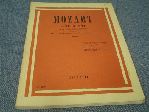 MOZART Arie Scelte Vol. 2 saubere 148 Seiten LQQK! - Bild 1 von 4
