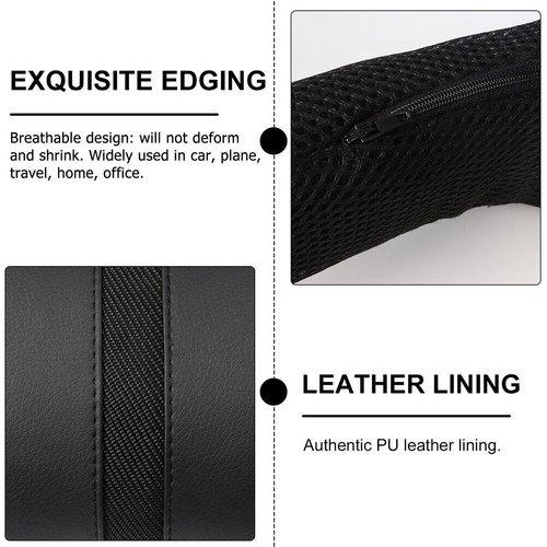 Almohada para el cuello del coche reposacabezas cojín espuma viscoelástica almohada para aliviar el dolor de cuello lavable EE. UU. - Imagen 12 de 22
