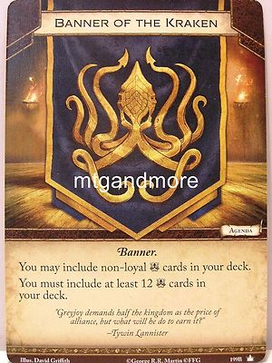 A Game of Thrones 2.0 LCG - 1x House Greyjoy / Banner of the Kraken #199AB - Bas
