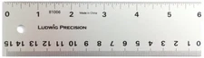 Aluminum Straight Edge Ruler 6-INCH Silver