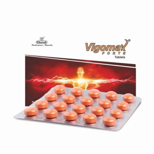 Charak Ayurveda VIGOMAX FORTE 20 tabletas para apoyo a la fertilidad de los hombres - Imagen 1 de 1