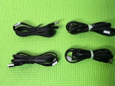 Lot of 4  Blackweb Tangle-Free USB Sync And Charge Micro USB Cable  4ft 