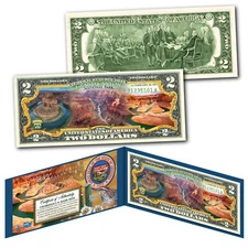 GRAND CANYON America the Beautiful PARKS Arizona Official $2 U.S. Bill