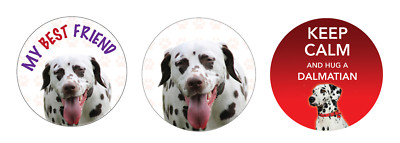 2 x DALMATINER Hund Vinyl Auto, Van Aufkleber Sticker Haustier Tierliebhaber ideales Geschenk