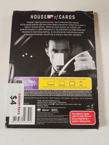 House Of Cards Series Second Season 2 Dvd Regions 2, 4 & 5 - Picture 2 of 6