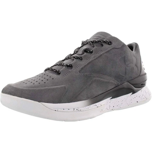 NWOT Under Armour UA Men's Suede Graphite Curry 1 Lux Low Basketball Shoes 8