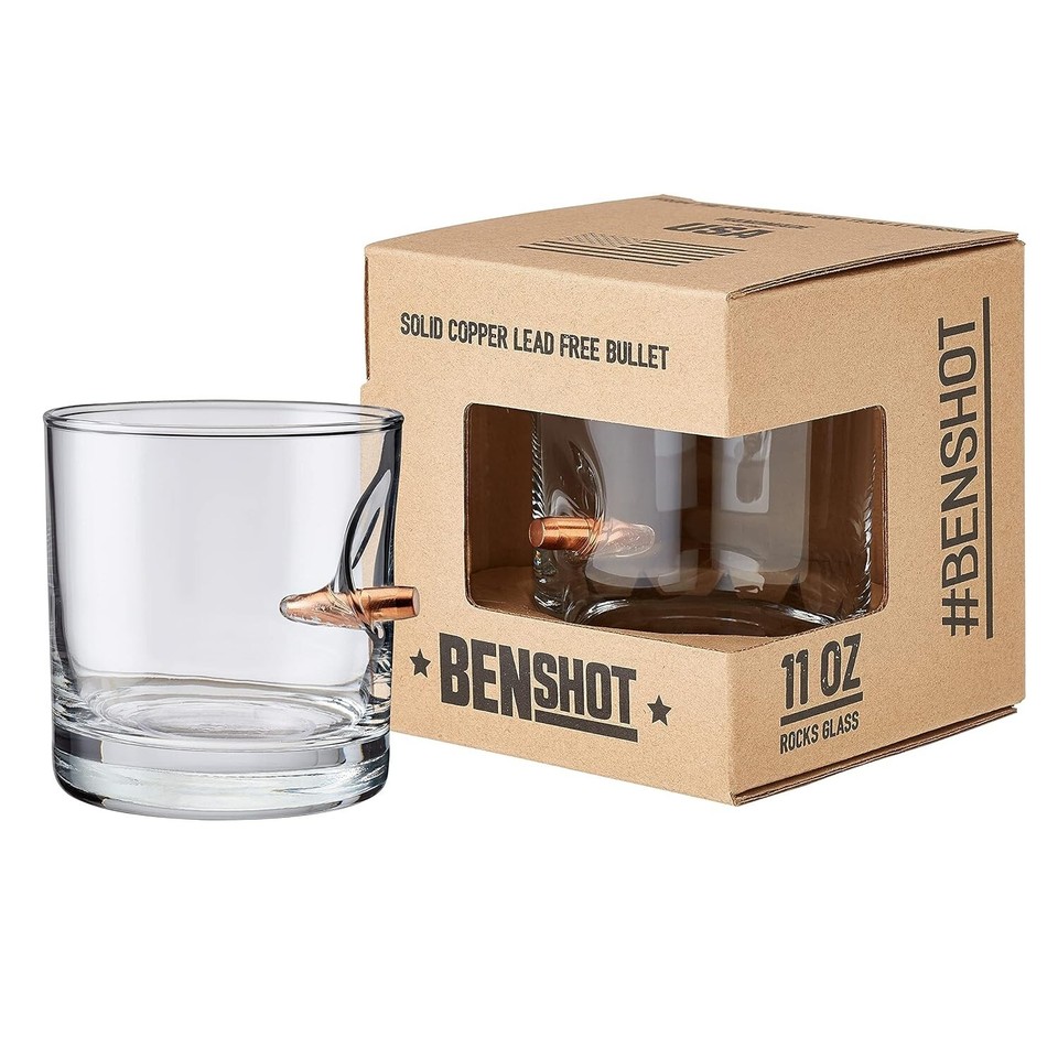 Bulletproof Trump Drinking Glasses - Made in the USA - MAGA (11oz Rocks ...