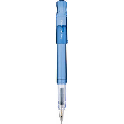 Pilot Kakuno Fountain Pen in Translucent Blue - Medium Point - NEW in Box