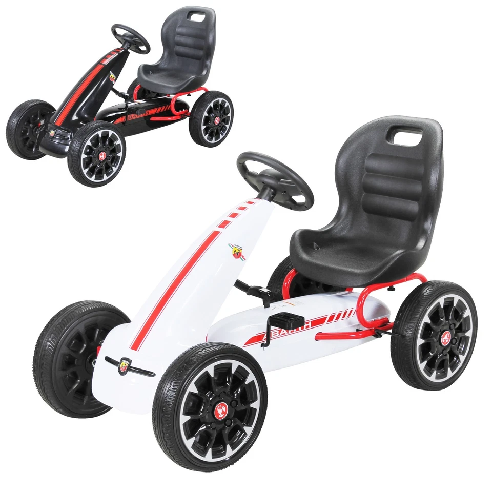 ACTIONBIKES MOTORS Gokart ABARTH Kinder Pedal Auto Tretauto Kinderfahrzeug Cart EVA Reifen Miweba
