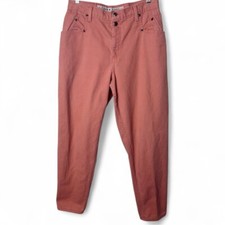 Zena Women's Vintage High Waisted Mom Jeans Tapered Sherbert Raspberry 90s Sz 12