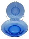 Cobalt Blue Pyrex Festiva Swirl  7 1/2"  2 Soup Cereal Bowls